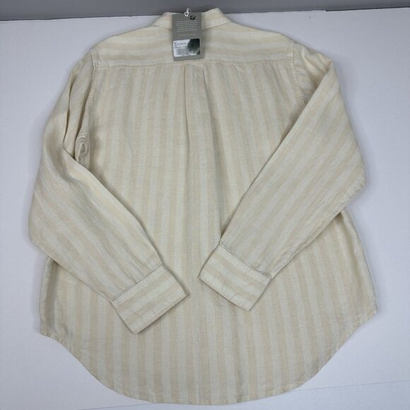Everlane Women's NWT Brazilian Sand Canvas The Linen Relaxed Career Shirt 6/C44 - Picture 7 of 15